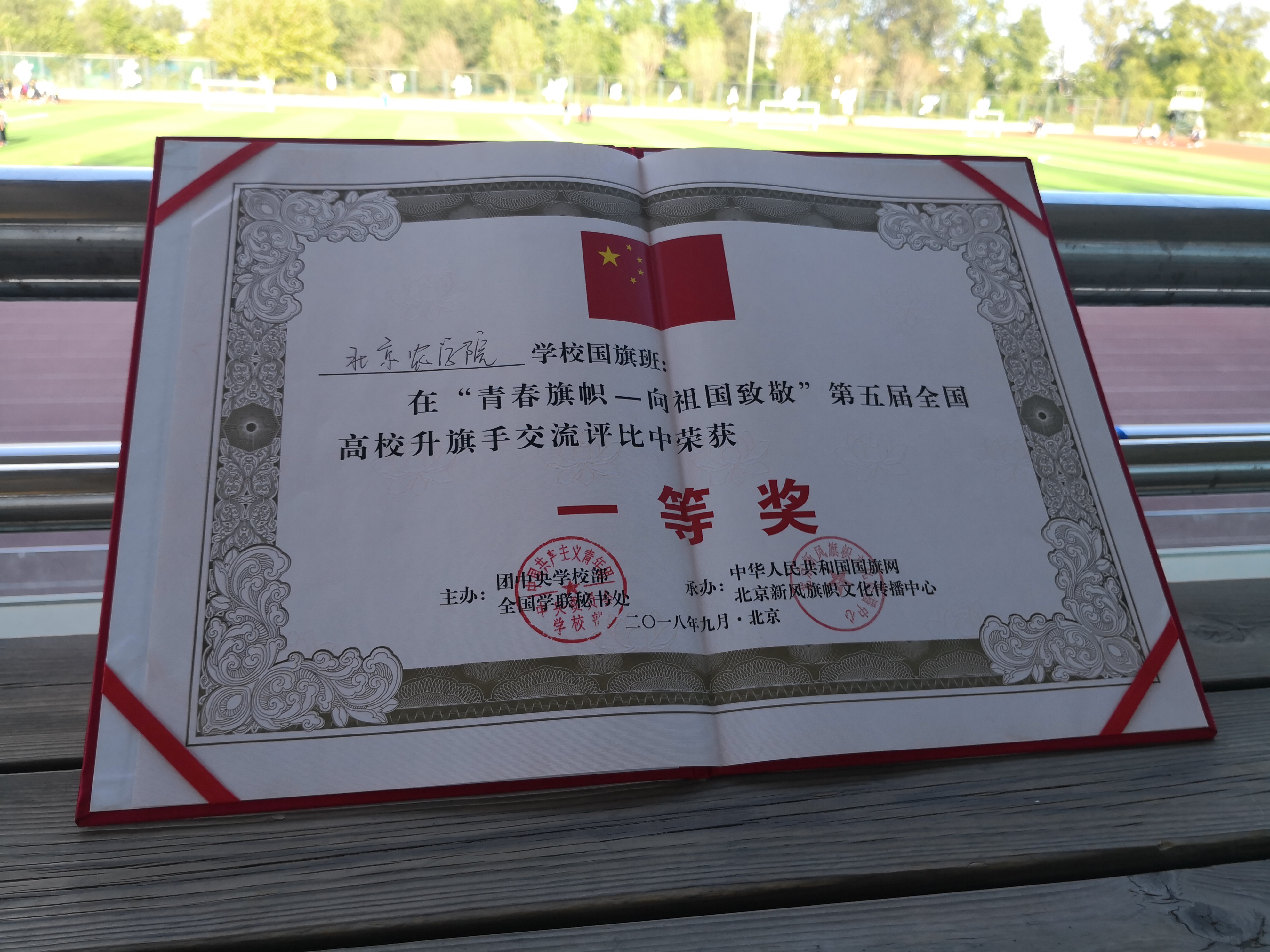 学校国旗班荣誉证书图片