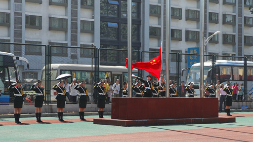 北京高校第四届国旗仪仗队检阅式活动花絮
